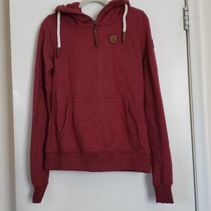 Authentic Wanakome maroon half zip hoodie